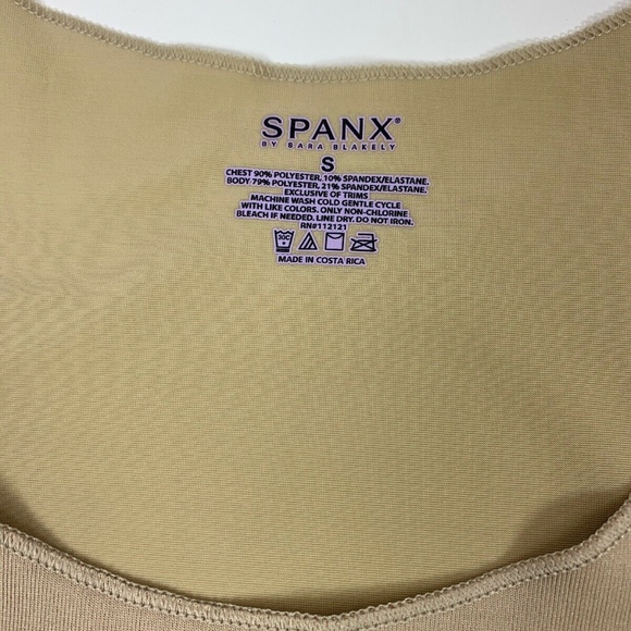 SPANX size S nude sleeveless stretch tummy control - Picture 4 of 5